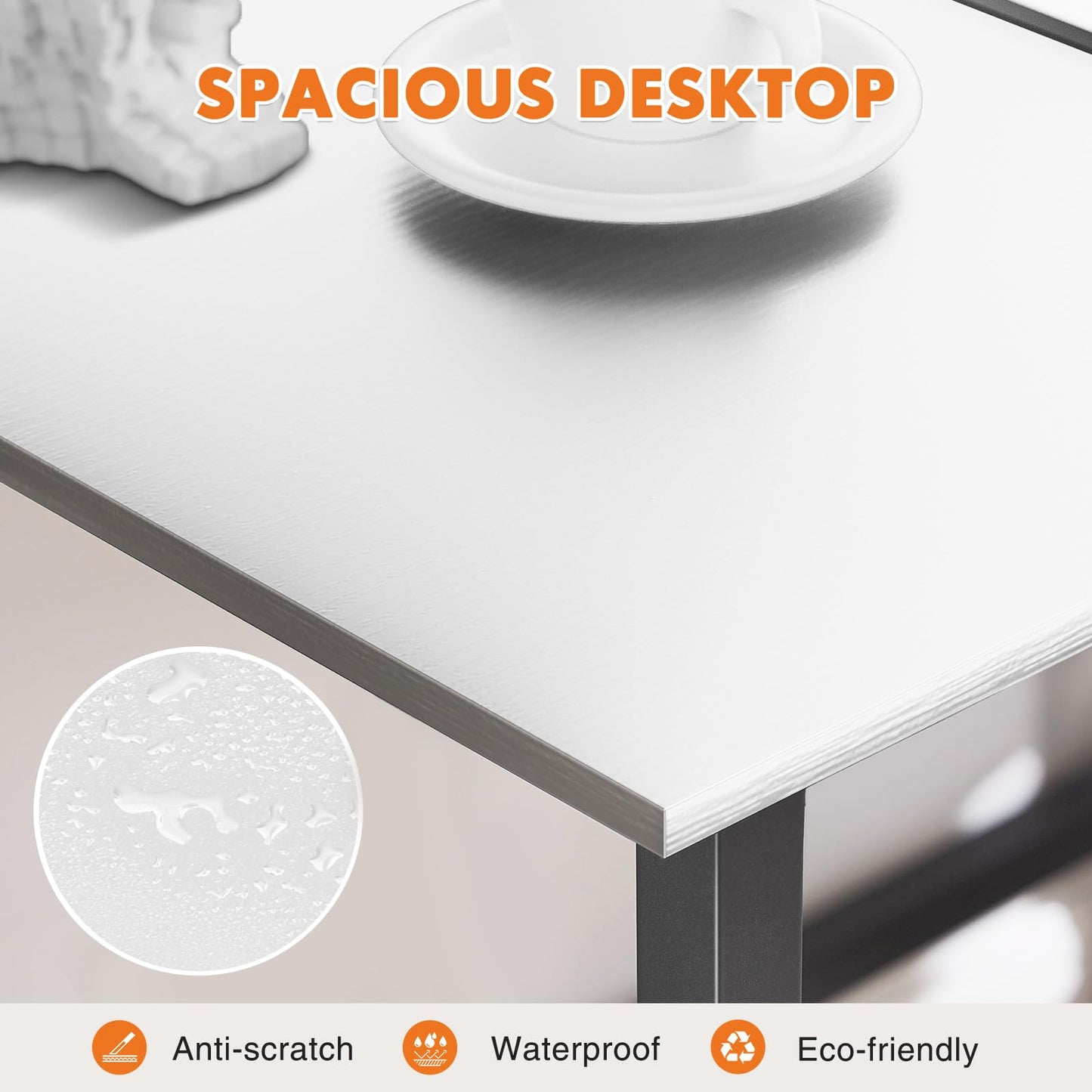Sweetcrispy 32 Inch Small Computer Desk, Home Office Desk
