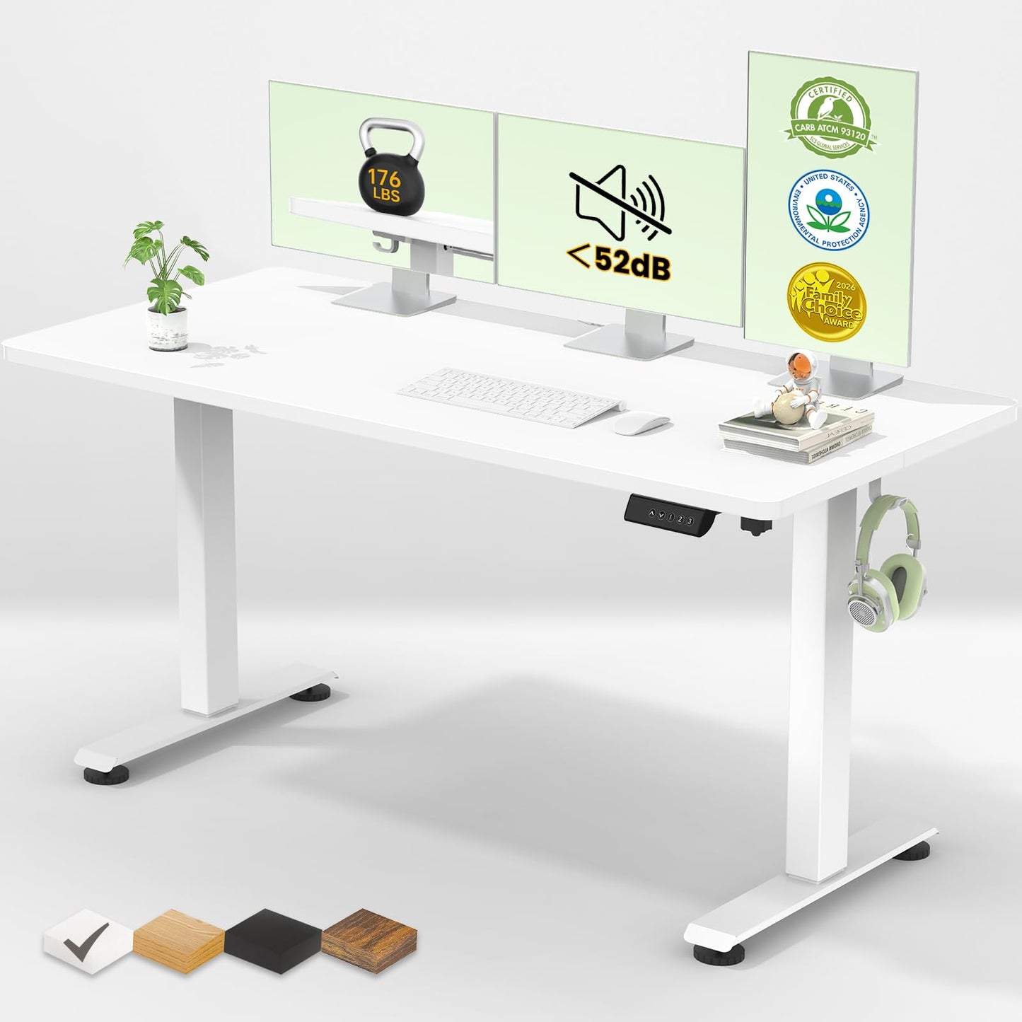 Veken 55 Inch Large Electric Standing Desk