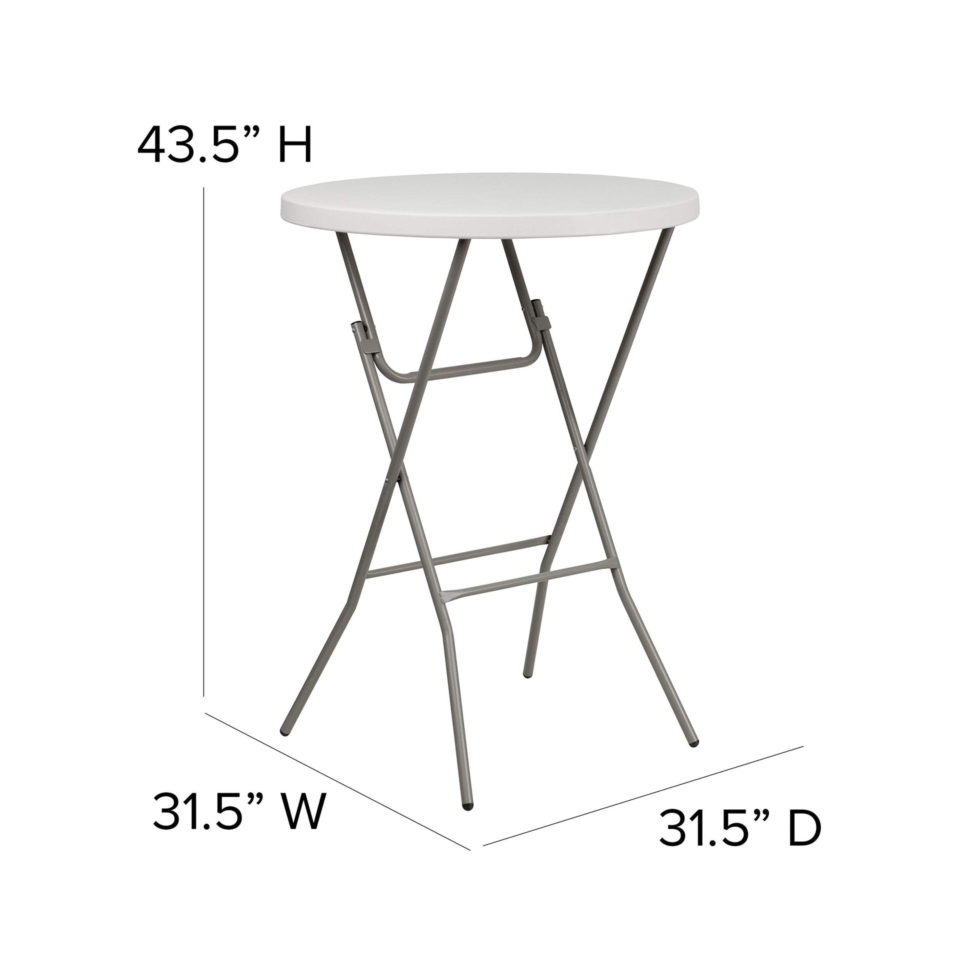 Flash Furniture Kathryn 31.5" Round All-Occasion Folding Bar Height Table