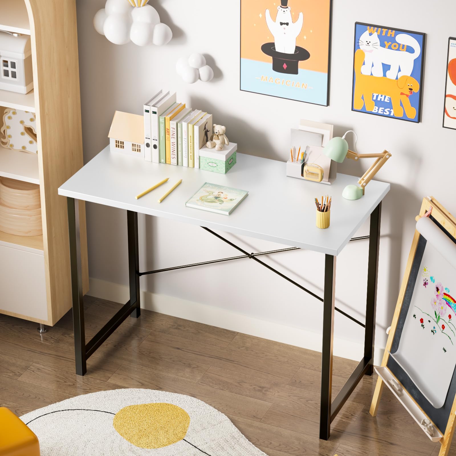 Sweetcrispy 32 Inch Small Computer Desk, Home Office Desk
