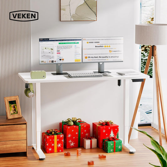 Veken 55 Inch Large Electric Standing Desk