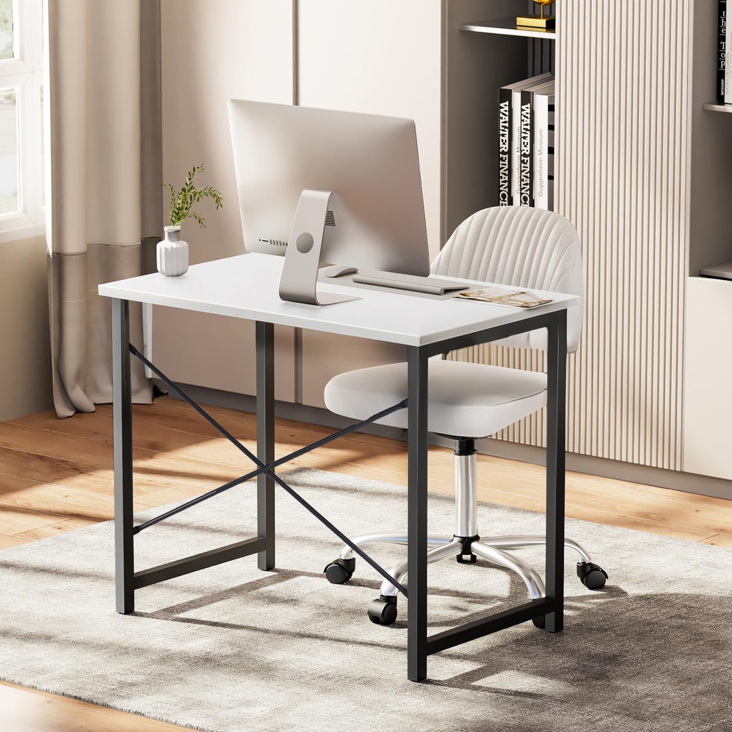 Sweetcrispy 32 Inch Small Computer Desk, Home Office Desk